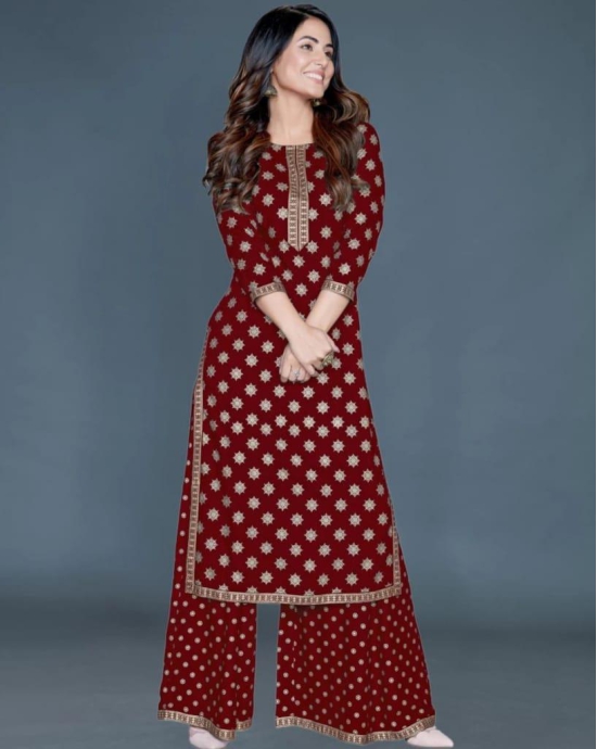 Solace Fab Elegant Rayon Kurta Palazzo Set