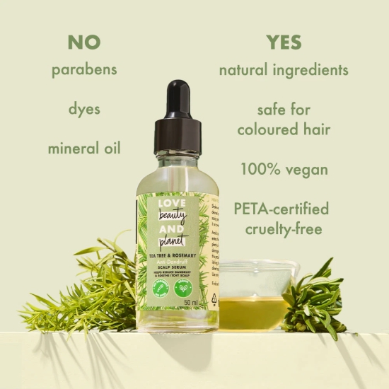 Scalp Serum - Tea Tree & Rosemary - 50ml
