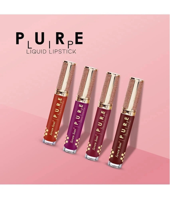 Seven Seas Pure Lip High Pigmented Smudgeproof Liquid Lipstick (Crown Of Thorns)