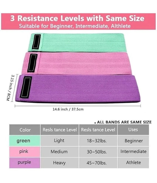 Resistance Bands Loop Exercise Bands Booty Bands,Workout Bands Hip Bands Wide Resistance Bands Hip Resistance Band for Legs and Butt,Activate Glutes and Thigh, set 3 - Multi Color