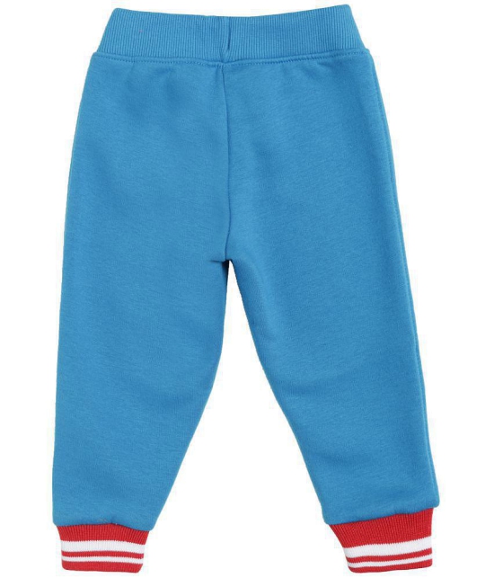 BOYS TRACK PANT  SOLID DEEP SEA BLUE - None