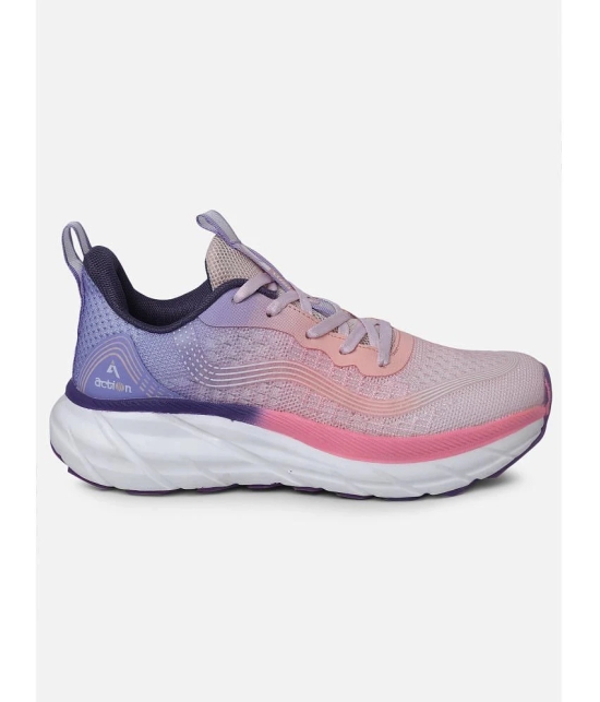 Action - Pink Womens Running Shoes - None