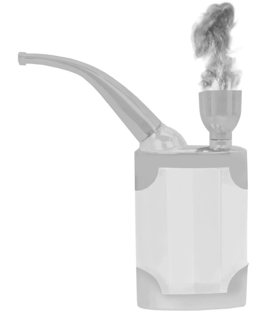 JMALL White 9 cm Glass Bong - Pack of 1