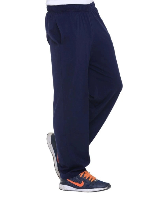 Vimal Jonney Navy Blue Cotton Blend Trackpant - M