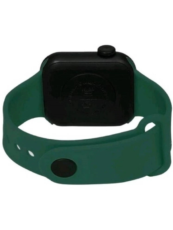 Rhonium Green Silicon Digital Mens Watch