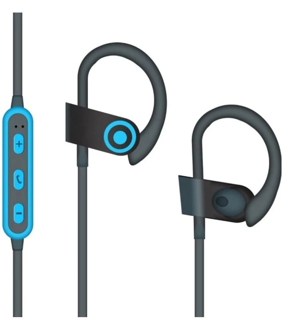 Neo QC 10 Bluetooth Bluetooth Neckband On Ear 4 Hours Playback Active Noise cancellation IPX4(Splash & Sweat Proof) Blue