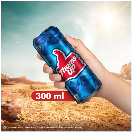 Thums Up Soft Drink, 300 Ml Can