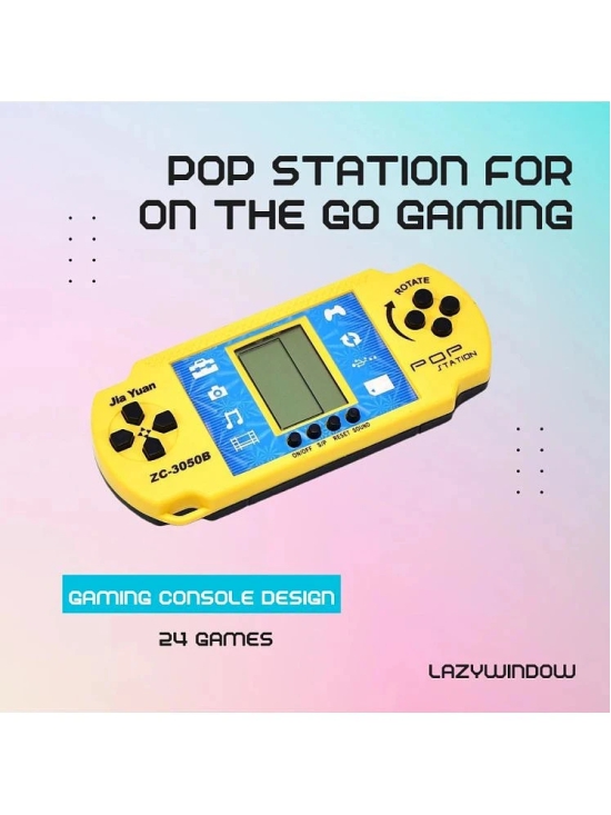 LAZYwindow POP STATION ZC-3050B Video Games for Kids - Puzzle and Brick Game (Multicolor)