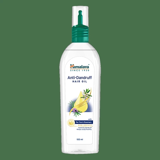 Himalaya Anti-Dandruff Hair Oil - Controls Dandruff & Keep Scalp Healthy, With Tea Tree & Rosemary, 100% Herbal Actives, Non-Greasy, 100 ml