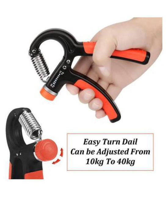 R Shape Adjustable Forearm Exerciser Gripper Hand Grip/Fitness Grip - Orange