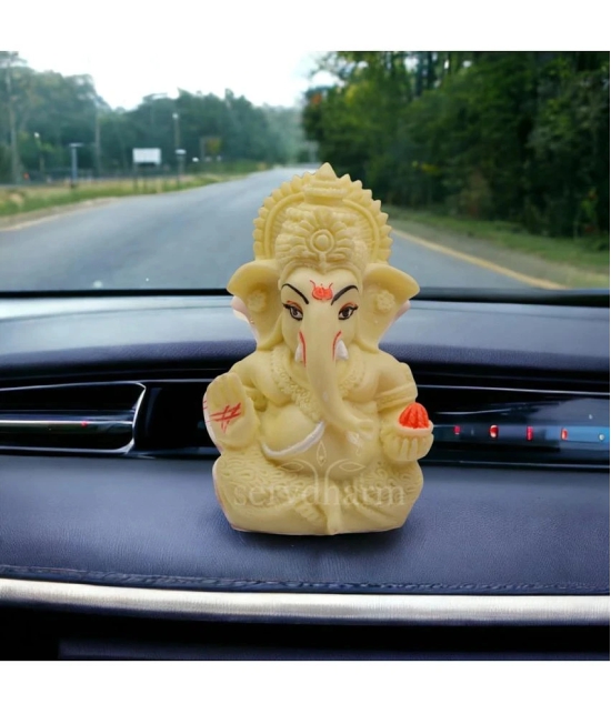 ServDharm Resin Lord Ganesha Idol ( 8.5 cm )