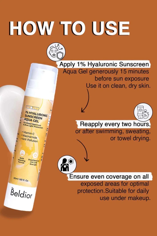 1% Hyaluronic Sunscreen Aqua Gel