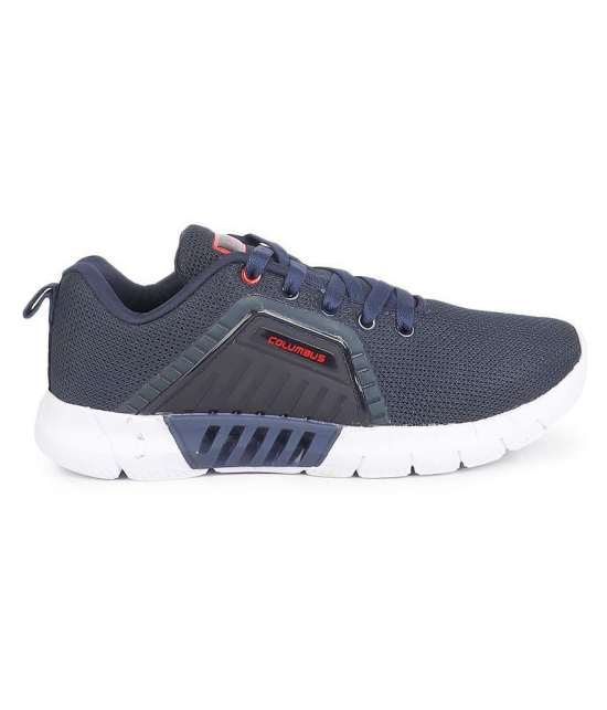 Columbus  Navy  Mens Sports Running Shoes - None