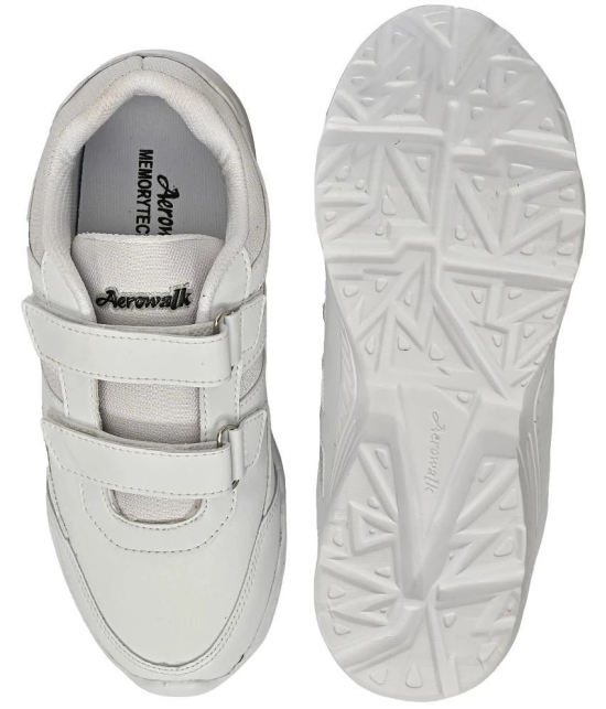 Aerowalk - White Boys School Shoes ( 1 Pair ) - None