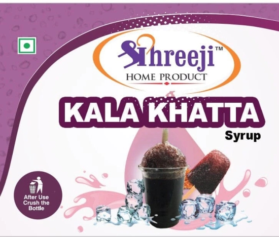 Shreeji Kala Khatta Syrup Mix with Water / Soda for Making Juice 750 ml