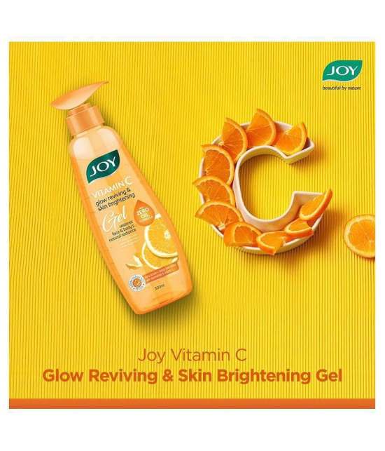 Joy Vitamin C Gel | Glow Reviving & Skin Brightening Gel | With Orange Peel extract, Alpha-arbutin, Vitamin C | Anti Tan, Sun Protection, Dark Spots, Skin Nourishes | Oil Free, Quick Absorbi