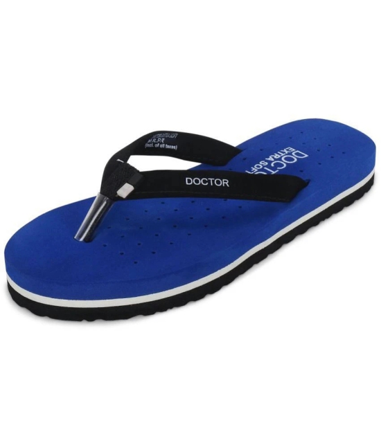 DOCTOR EXTRA SOFT - Light Blue Womens Thong Flip Flop - None