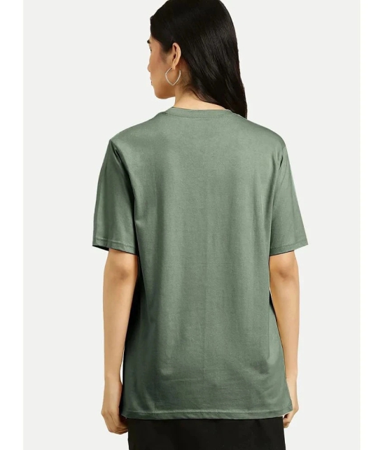 Radprix Green Cotton Blend Regular Fit Womens T-Shirt ( Pack of 1 ) - None