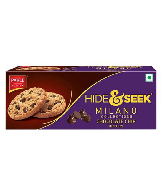 Parle Hide  Seek  Milano Choco Chip Cookies Crunchy Rich In Taste 75 G