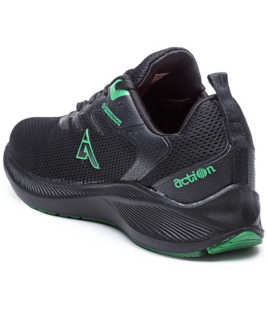 Action - Black Mens Sports Running Shoes - None