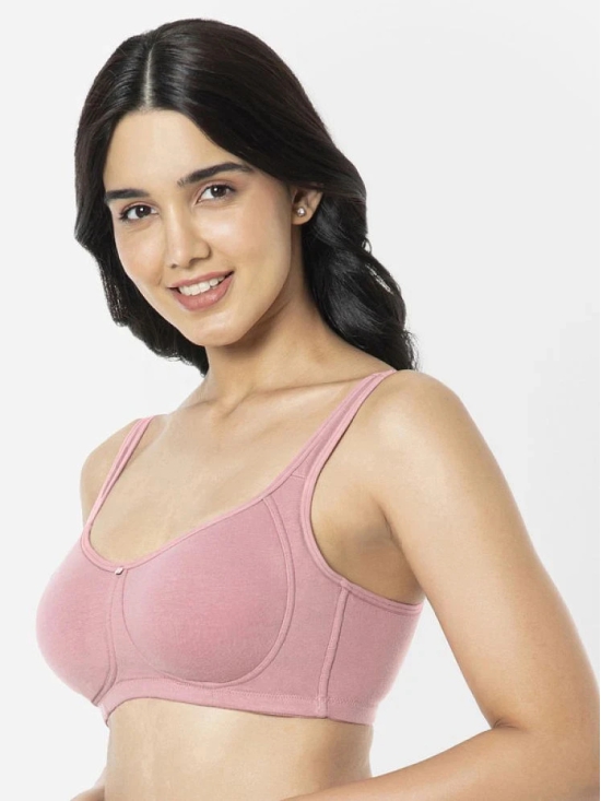 Amante Pack of 1 Cotton Womens Everyday Bra ( Pink ) BRA93401 - None