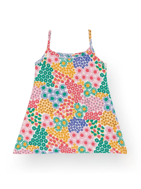 FLOWERS SUMMER STRAPPY GIRLS TOP - PINK-10-12 YEARS / 1N / pink