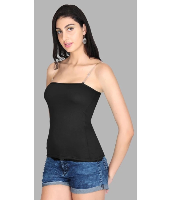 Madam Camisole Cotton Blended Camisoles - Black Single - None