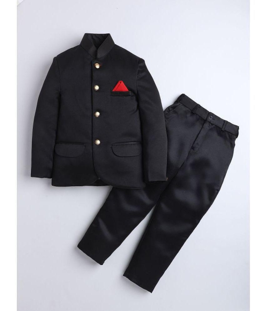 DKGF Fashion - Black Polyester Boys 2 Piece Suit ( Pack of 1 ) - None