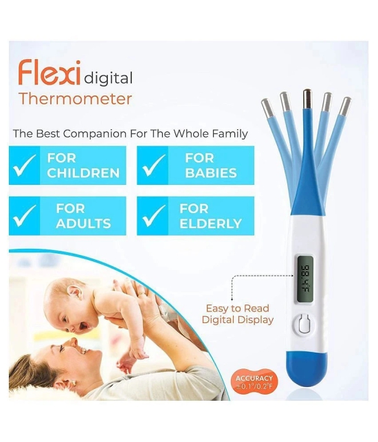 Mcp Dual Scale C and F Oral Digital Thermometer Flexible Waterproof Flexible