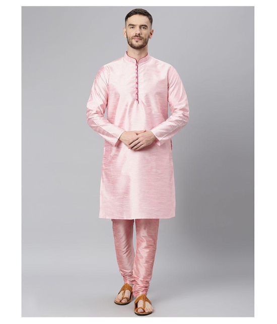 Hangup Pink Polyester Kurta Pyjama Set Pack of 3 - None