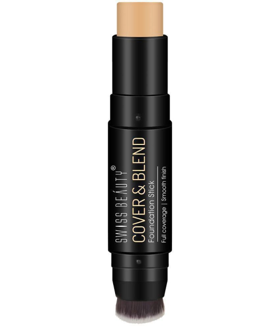 Swiss Beauty Cover & Blend Foundation Stick (Golden, 12g)