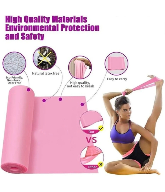 Thera Band Latex Free Resistance Exercise Band, Pack of 1, Pink - Pink