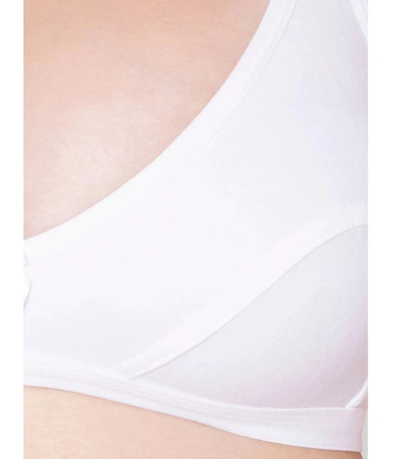 Bodycare White Cotton Blend Non Padded Womens Everyday Bra ( Pack of 1 ) - None