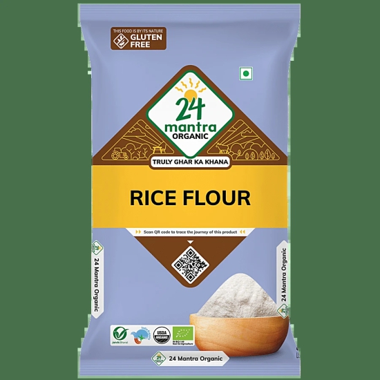 24 Mantra Rice Flour, 500 Gm