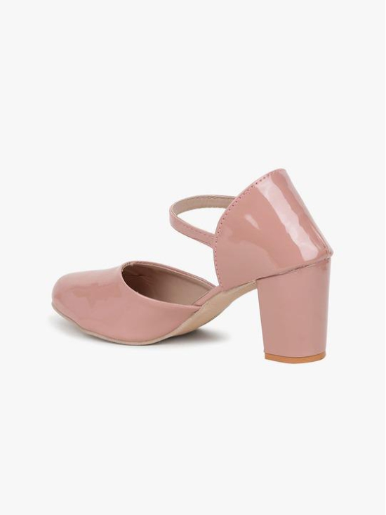 FRONT CLOSE PINK HEELS