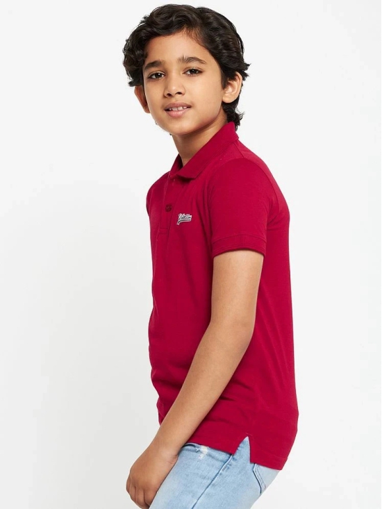 UNIBERRY - Red Cotton Blend Boys Polo T-Shirt ( Pack of 1 ) - None