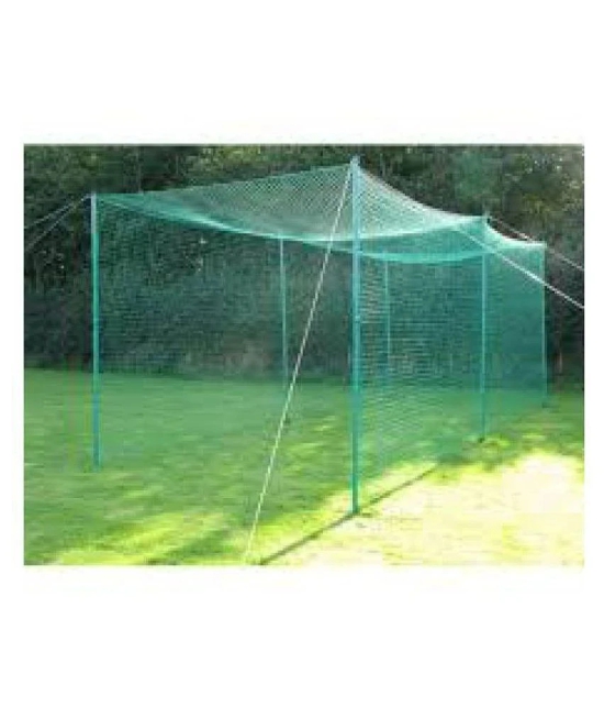 Emm Emm Premium Blue 100x10 Feet Cricket Net With Roof for Net Practice/Ball Barrier & Ball Protection