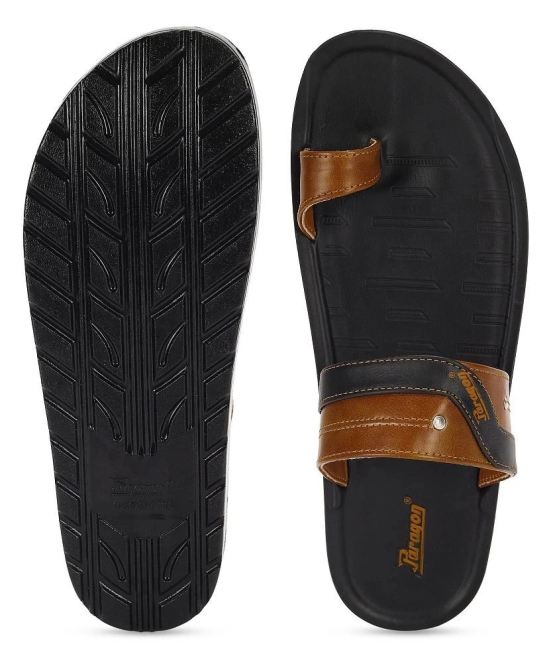 Paragon - Black Mens Thong Flip Flop - None