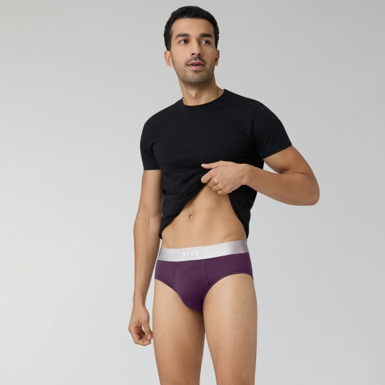 Illuminati Modal Briefs Plum Purple XXL