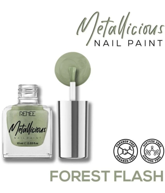 RENEE Metallicious Nail Paint - Forest Flash 10ml