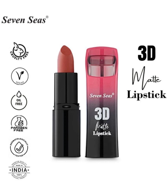 Seven Seas 3D Matte Lipstick | Long Lasting, Waterproof Matte Lipstick for Women (Crown of Thorns 1)