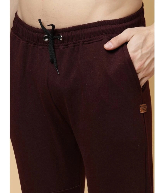 Rigo Wine Cotton Mens Joggers ( Pack of 1 ) - None