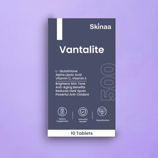 Skinaa Vantalite Tablet 500mg for Enhancing Skin Rejuvenation and Enhanced Brightening Pack of 10