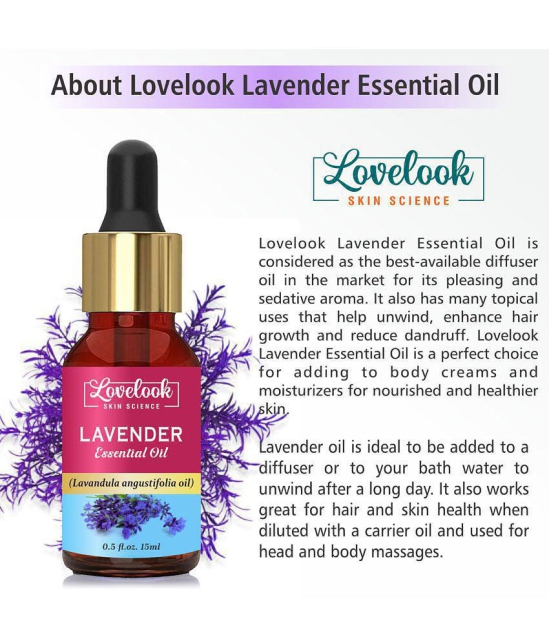 Lovelook Lavender Essential Oil 15 ML Pack of 2