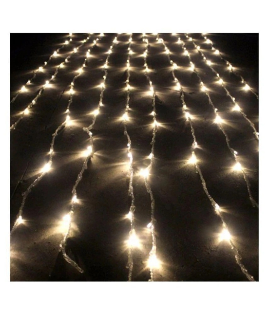 a to z traders 3x3Mtr Waterfall curtain LED String Lights Yellow