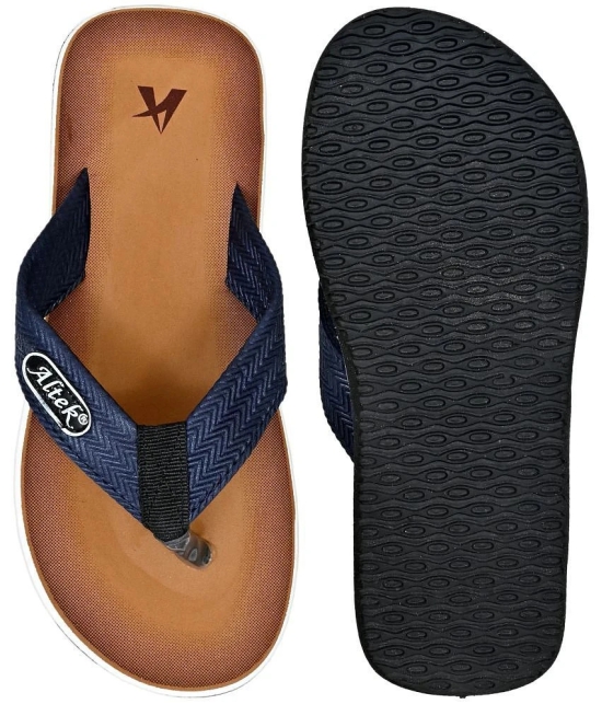 Altek - Navy Mens Thong Flip Flop - None