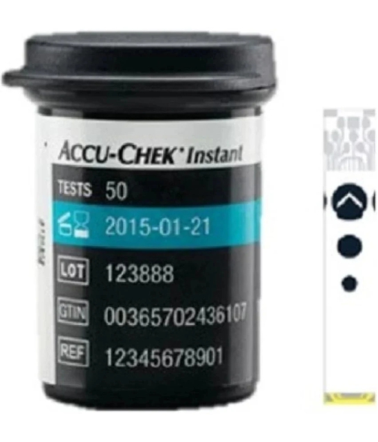 AccuChek Instant Test Strips, 50 Count (Multicolor)