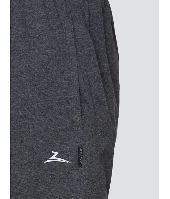 Zeffit Charcoal Cotton Blend Mens Sports Trackpants ( Pack of 1 ) - None