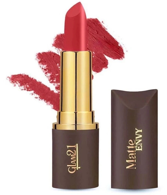 Glam21 Matte Envy Lipstick Intense Colour Creamy Texture Lightweight Lipstick 3.5gm Nudist-19