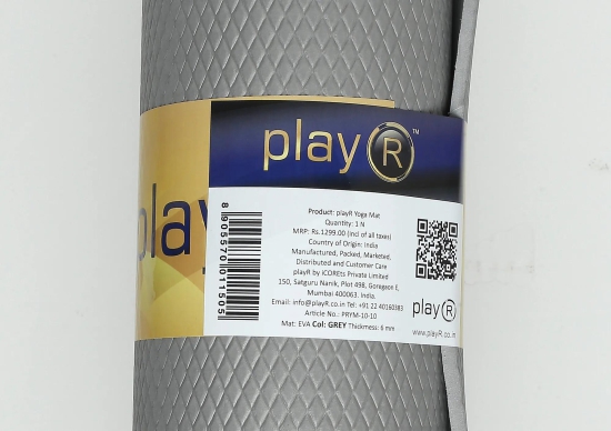 playR Yoga Mat 6 Mm-6 MM / Purple / EVA